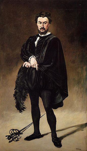 Edouard Manet Philibert Rouviere as Hamlet The Tragic Actor